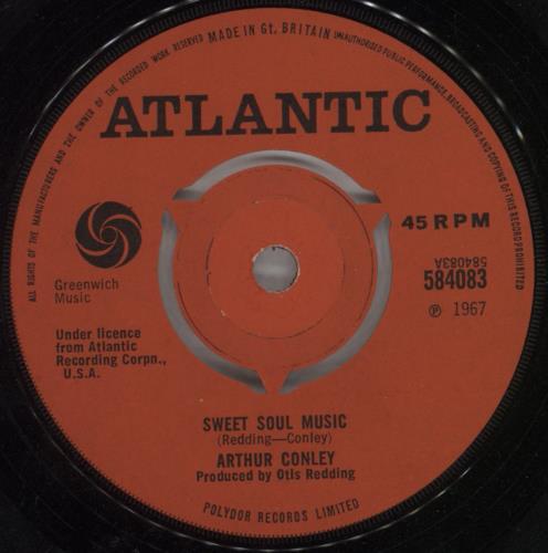 Arthur Conley Sweet Soul Music 7" vinyl single (7 inch record / 45) UK ACO07SW241296