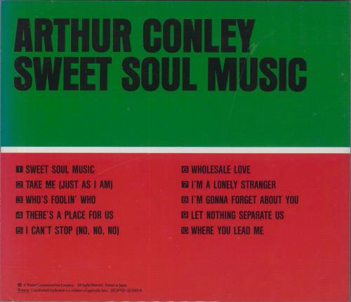 Arthur Conley Sweet Soul Music CD album (CDLP) Japanese ACOCDSW45846