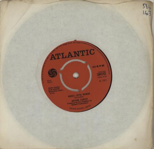 Arthur Conley Whole Lotta Woman 7" vinyl single (7 inch record / 45) UK ACO07WH683251
