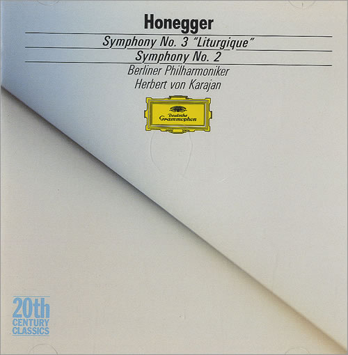 Arthur Honegger Symphony No. 3 "Liturgique" & Symphony No. 2 CD album (CDLP) German HFECDSY490265