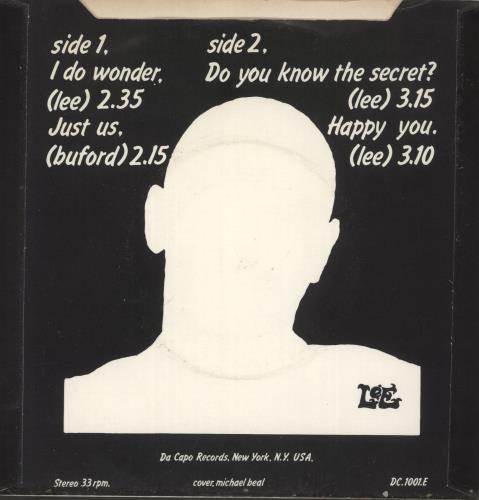 Arthur Lee Da Capo EP - P/s 7" vinyl single (7 inch record / 45) UK ATH07DA156393