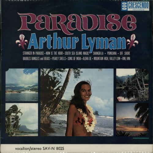 Arthur Lyman Paradise vinyl LP album (LP record) UK LYMLPPA619500