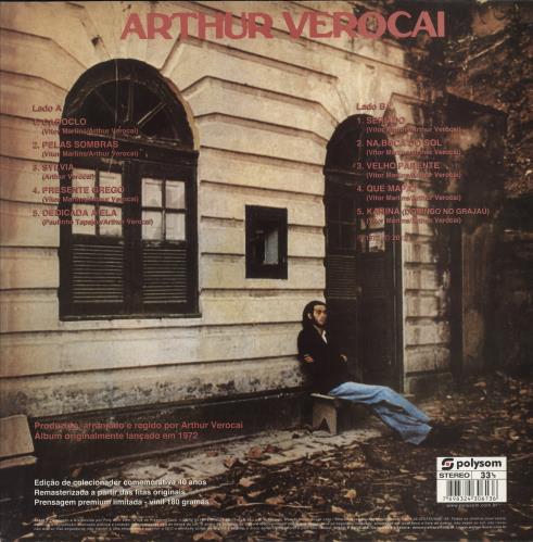 Arthur Verocai Arthur Verocai - 180gm vinyl LP album (LP record) Brazilian I1TLPAR777630