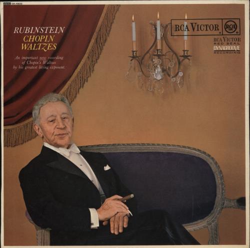 Artur Rubinstein Chopin Waltzes vinyl LP album (LP record) UK A34LPCH767333