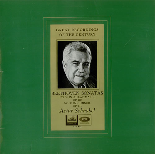 Artur Schnabel Beethoven: Sonata No 31, Op 110 & Sonata No. 32, Op. 111 vinyl LP album (LP record) UK QTULPBE533435