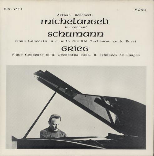 Arturo Benedetti Michelangeli In Concert vinyl LP album (LP record) US A32LPIN868417