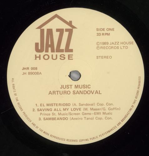 Arturo Sandoval Just Music vinyl LP album (LP record) UK A59LPJU891584