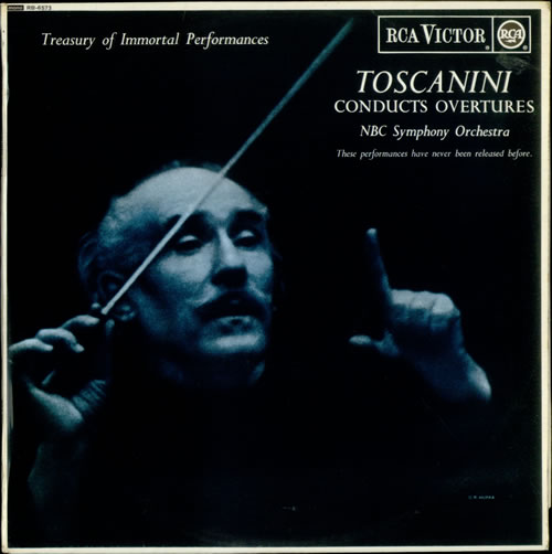 Arturo Toscanini Toscanini conducts Overtures vinyl LP album (LP record) UK A35LPTO540027