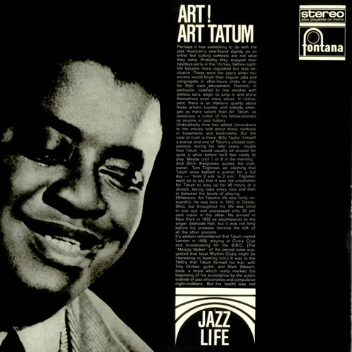 Art Tatum Art! EX UK vinyl LP album (LP record) (534183)