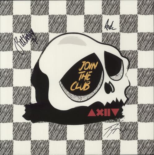 As December Falls Join The Club - Autographed vinyl LP album (LP record) UK 96HLPJO882106