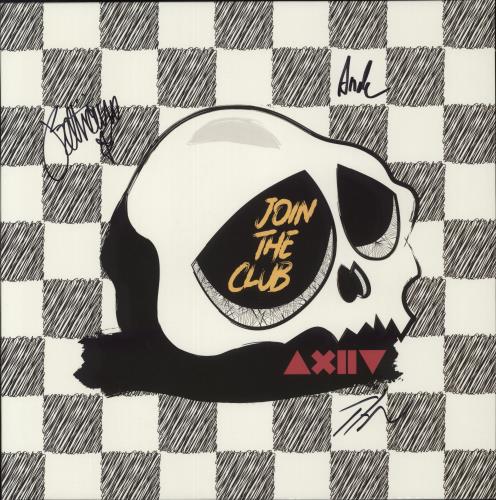 As December Falls Join The Club - Gold With Black Splatter Vinyl - Autographed vinyl LP album (LP record) UK 96HLPJO882103