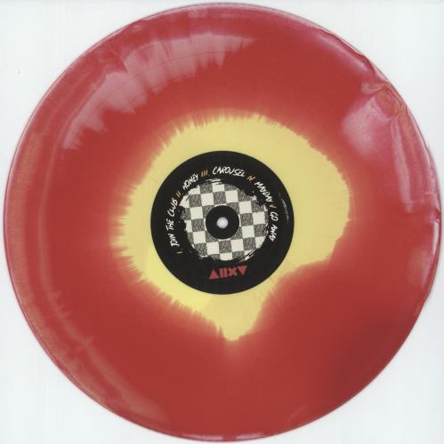 As December Falls Join The Club - Pink / Yellow / White Merge Vinyl - Autographed vinyl LP album (LP record) UK 96HLPJO882107