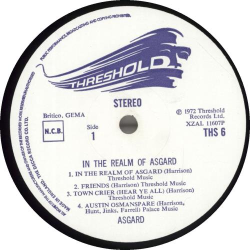 Asgard In the Realm of Asg�rd vinyl LP album (LP record) UK F0LLPIN607704