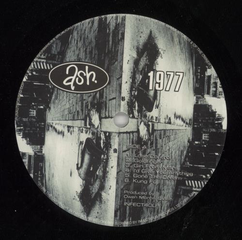 Ash 1977 - Hype Sticker vinyl LP album (LP record) UK A-SLPHY869284