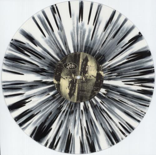 Ash 1977 - White W/ Black Splatter Vinyl vinyl LP album (LP record) UK A-SLPWH876545