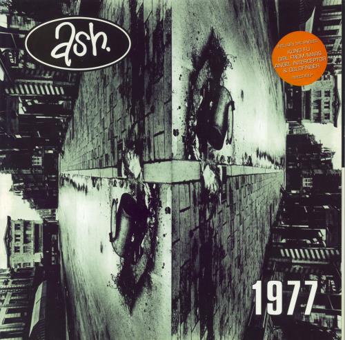 Ash 1977 - Nineteen Seventy Seven - Stickered sleeve vinyl LP album (LP record) UK A-SLPNI405372