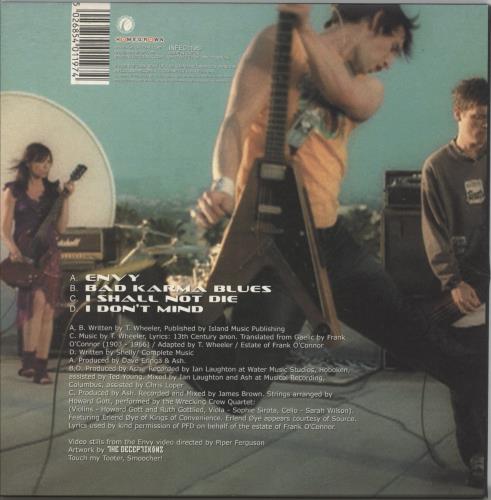 Ash Envy EP 7" vinyl single (7 inch record / 45) UK A-S07EN246640