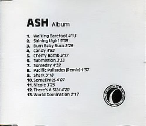 Ash Free All Angels CD-R acetate UK A-SCRFR282745
