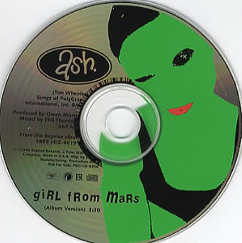 Ash Girl From Mars CD single (CD5 / 5") US A-SC5GI78828
