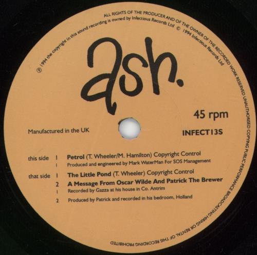 Ash Petrol 7" vinyl single (7 inch record / 45) UK A-S07PE66695
