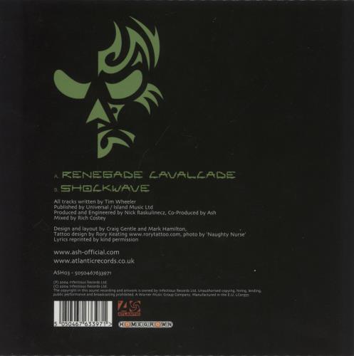 Ash Renegade Cavalcade 7" vinyl single (7 inch record / 45) UK A-S07RE310535
