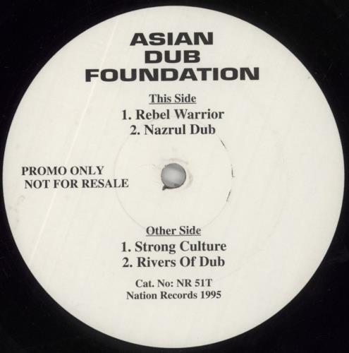 Asian Dub Foundation Rebel Warrior 12" vinyl single (12 inch record / Maxi-single) UK UBF12RE133173