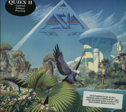 Asia Alpha - Promo Stickered vinyl LP album (LP record) US ASILPAL568490