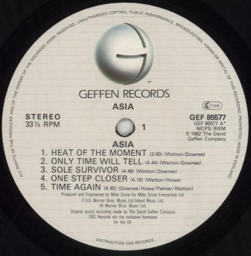 Asia Asia + Insert - EX vinyl LP album (LP record) UK ASILPAS89504