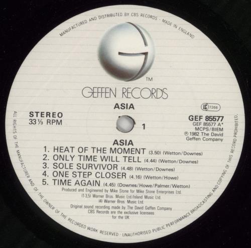 Asia Asia + insert - Shrink vinyl LP album (LP record) UK ASILPAS864360