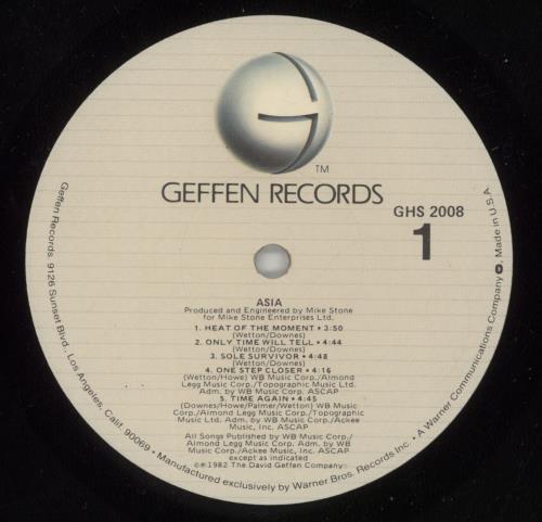 Asia Asia vinyl LP album (LP record) US ASILPAS870494