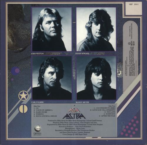 Asia Astra + Insert vinyl LP album (LP record) UK ASILPAS741843