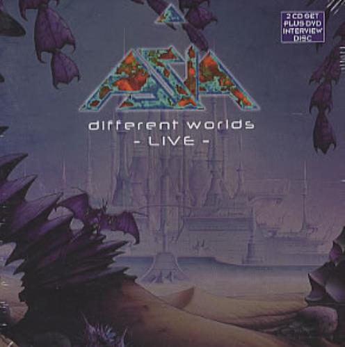 Asia Different Worlds - Live 3-CD album set (Triple CD) UK ASI3CDI304003