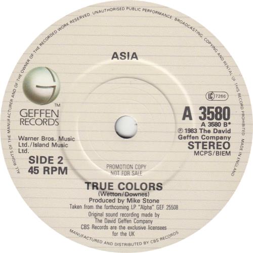 Asia Don't Cry - A Label 7" vinyl single (7 inch record / 45) UK ASI07DO701017