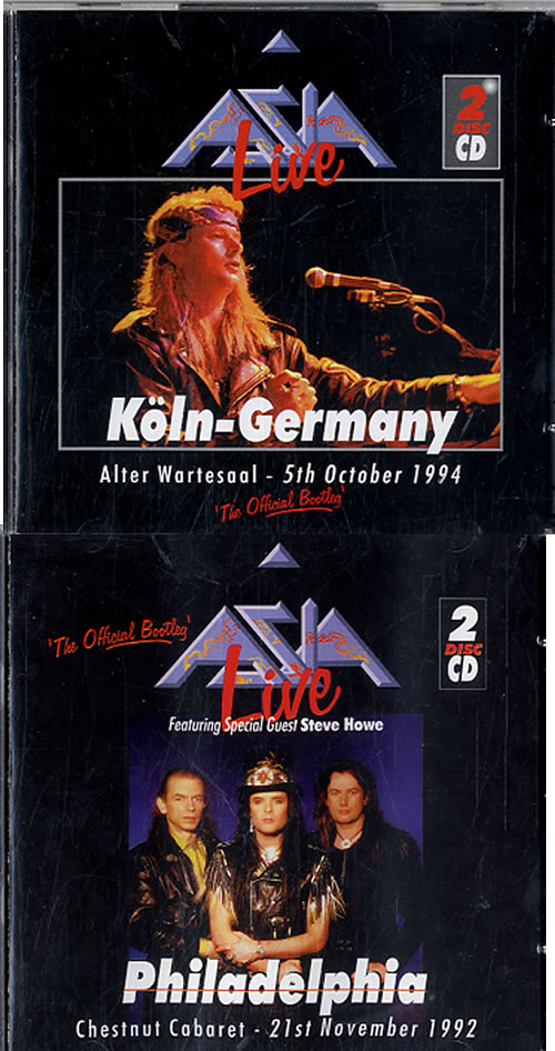 Asia Live - The Official Bootlet 6-CD album set UK ASI6CLI623691