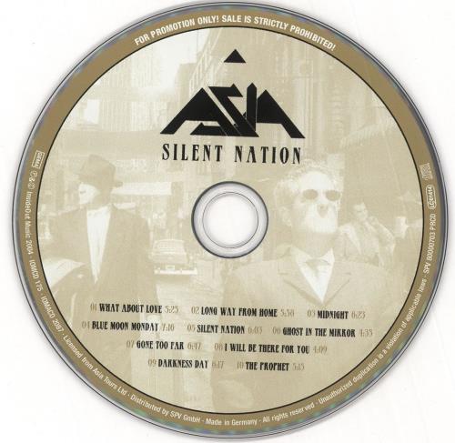 Asia Silent Nation CD album (CDLP) German ASICDSI301412