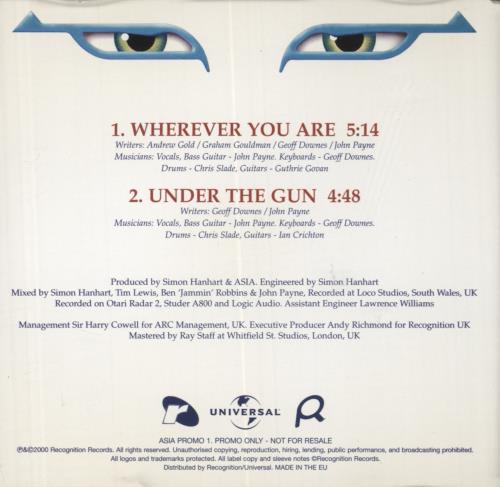 Asia Wherever You Are CD single (CD5 / 5") UK ASIC5WH178330