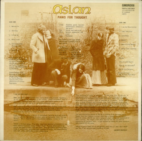 Aslan (Folk) Paws For Thought vinyl LP album (LP record) UK A4MLPPA543980