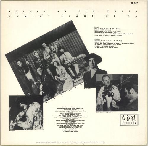 Asleep At The Wheel Comin' Right At Ya vinyl LP album (LP record) UK AAWLPCO696199