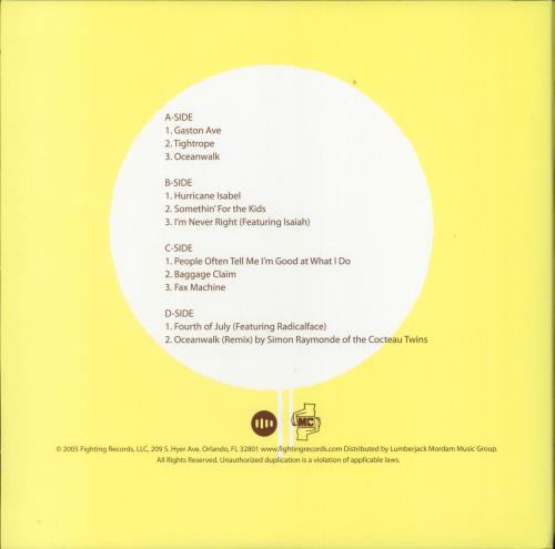 Astronautalis You And Yer Good Ideas vinyl LP album (LP record) US 45WLPYO793312