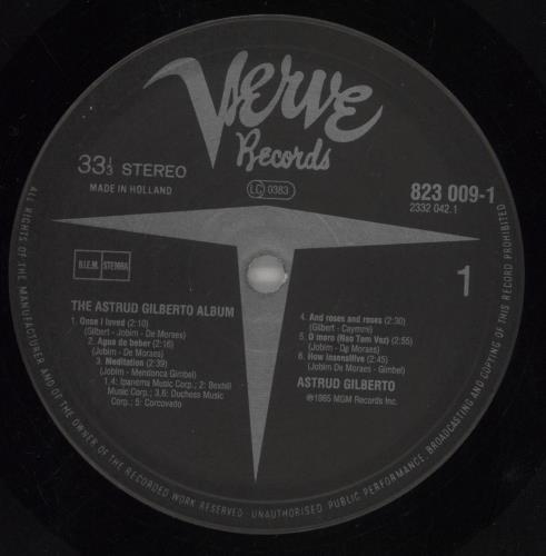 Astrud Gilberto The Astrud Gilberto Album vinyl LP album (LP record) Dutch AGBLPTH769743