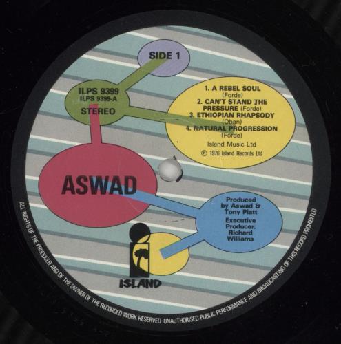 Aswad Aswad - Bubble Labels vinyl LP album (LP record) UK ASWLPAS878724