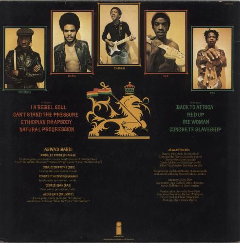 Aswad Aswad - Bubble Labels vinyl LP album (LP record) UK ASWLPAS878724