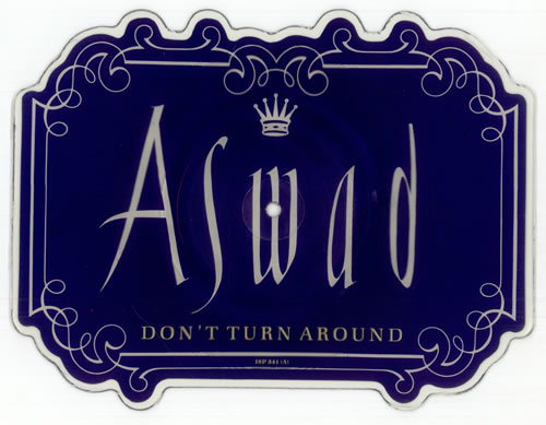 Aswad Don't Turn Around shaped picture disc (picture disc vinyl record) UK ASWSHDO505831