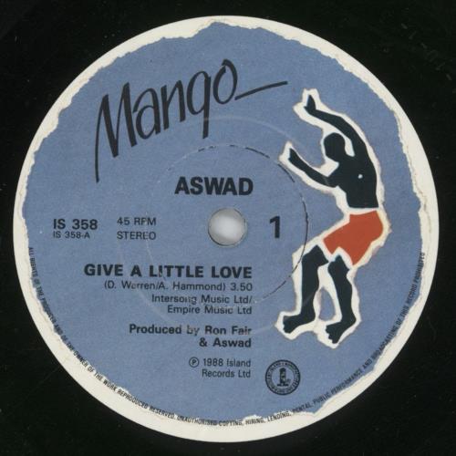 Aswad Give A Little Love 7" vinyl single (7 inch record / 45) UK ASW07GI301980