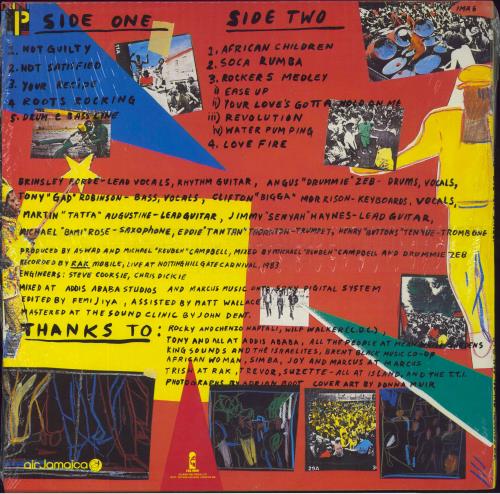 Aswad Live And Direct - stickered shrink vinyl LP album (LP record) UK ASWLPLI818568