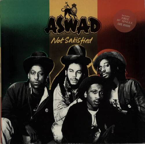 Aswad Not Satisfied vinyl LP album (LP record) UK ASWLPNO605708