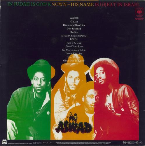 Aswad Not Satisfield vinyl LP album (LP record) UK ASWLPNO27184