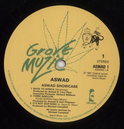 Aswad Showcase vinyl LP album (LP record) UK ASWLPSH231315