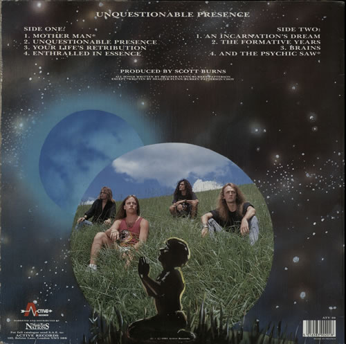 Atheist Unquestionable Presence - 1st vinyl LP album (LP record) UK A4XLPUN581692