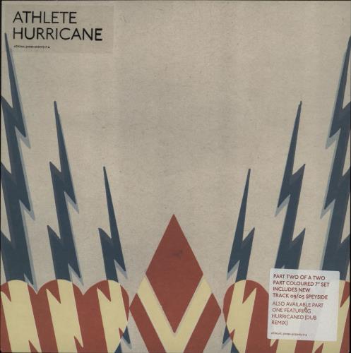 Athlete Hurricane - Red Vinyl 7" vinyl single (7 inch record / 45) UK ATE07HU411985